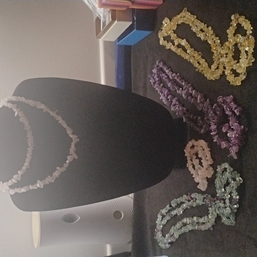 #8- Elegant Multi-Color Gemstone Necklace Set